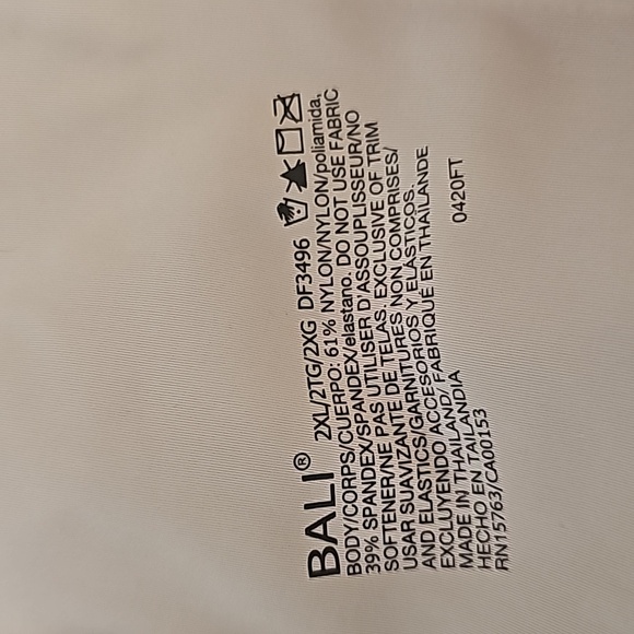 Bali Comfort Revolution EasyLite Seamless Wirefree Bra Size 2X Beige - Picture 3 of 9